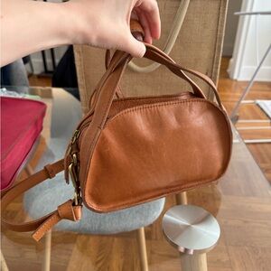 Madewell brown leather purse - cross body and shoulder bag